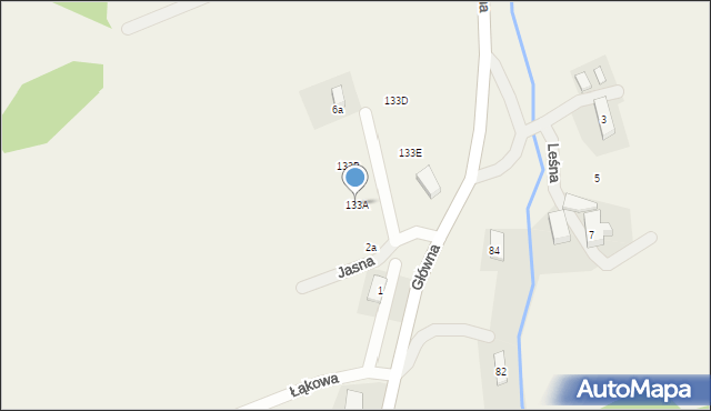 Pisarzowice, Pisarzowice, 133A, mapa Pisarzowice