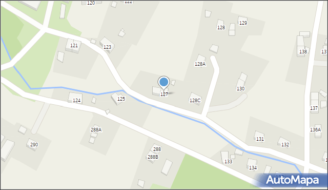 Pisarzowice, Pisarzowice, 127, mapa Pisarzowice