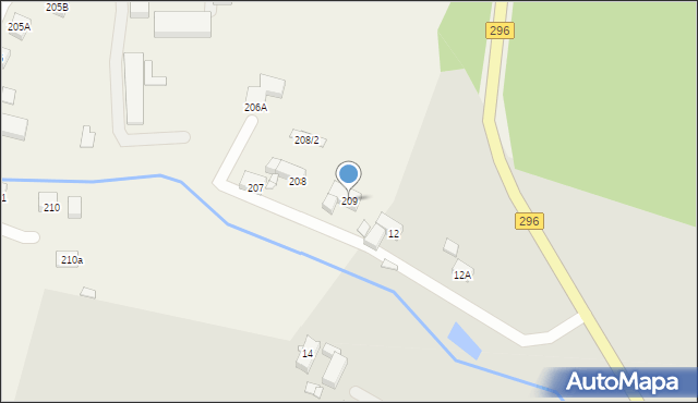 Pisarzowice, Pisarzowice, 209, mapa Pisarzowice