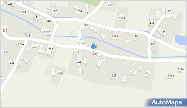 Pisarzowice, Pisarzowice, 226, mapa Pisarzowice