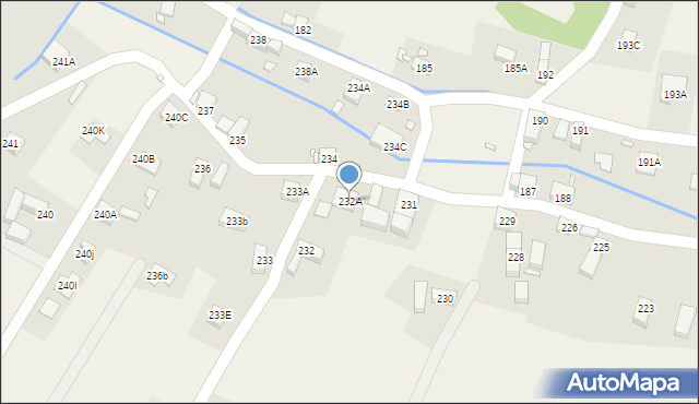 Pisarzowice, Pisarzowice, 232A, mapa Pisarzowice