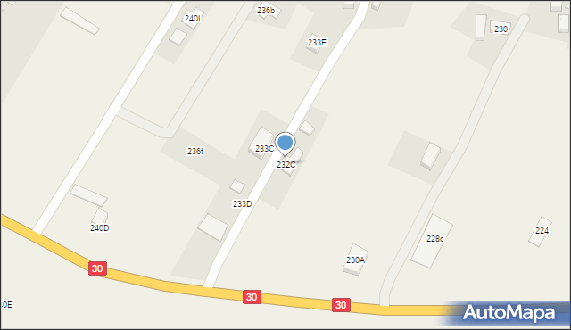 Pisarzowice, Pisarzowice, 232C, mapa Pisarzowice