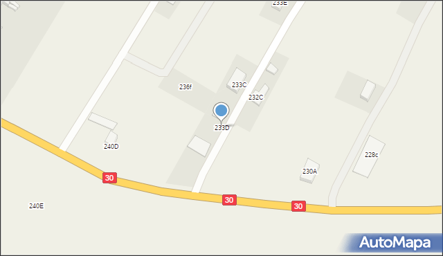 Pisarzowice, Pisarzowice, 233D, mapa Pisarzowice