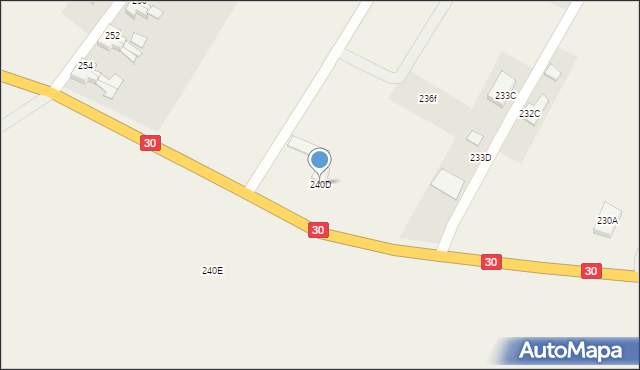 Pisarzowice, Pisarzowice, 240D, mapa Pisarzowice