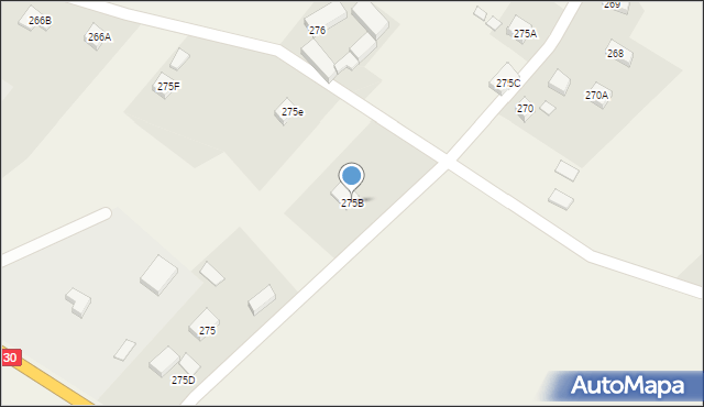 Pisarzowice, Pisarzowice, 275B, mapa Pisarzowice