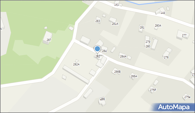 Pisarzowice, Pisarzowice, 282, mapa Pisarzowice