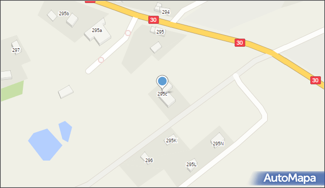 Pisarzowice, Pisarzowice, 295c, mapa Pisarzowice