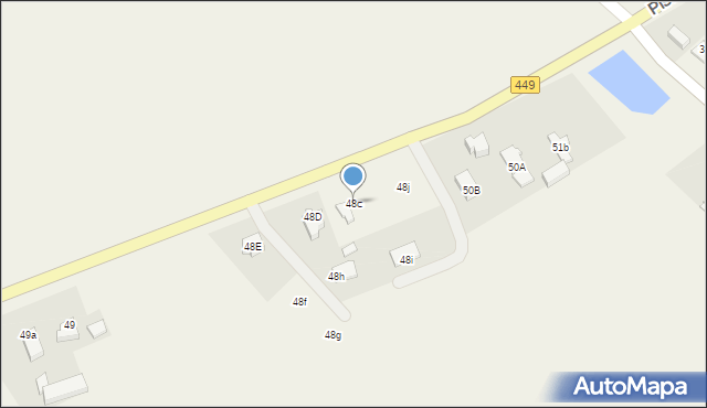 Pisarzowice, Pisarzowice, 48c, mapa Pisarzowice