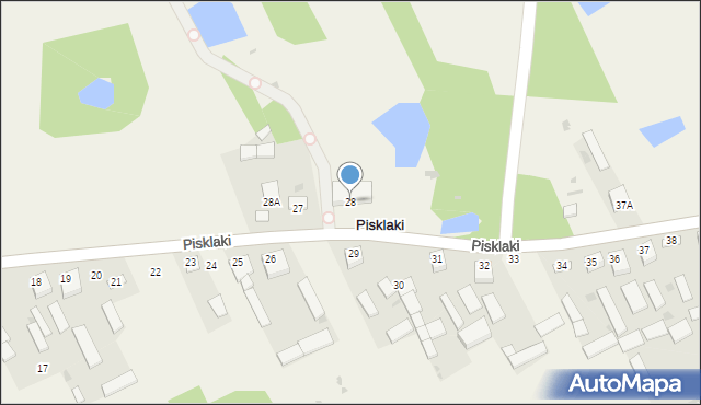 Pisklaki, Pisklaki, 28, mapa Pisklaki