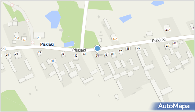 Pisklaki, Pisklaki, 34, mapa Pisklaki