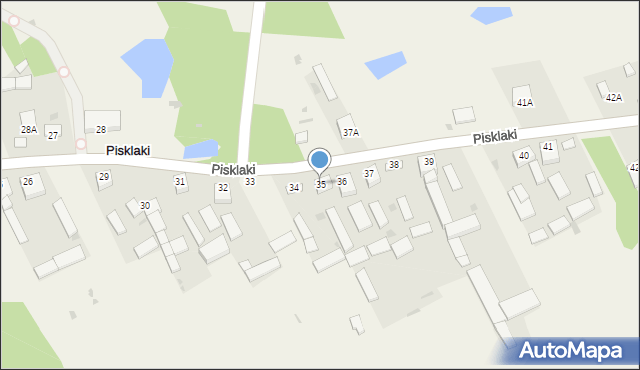Pisklaki, Pisklaki, 35, mapa Pisklaki