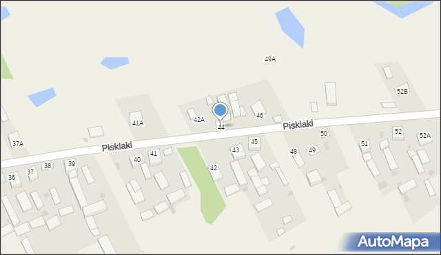 Pisklaki, Pisklaki, 44, mapa Pisklaki