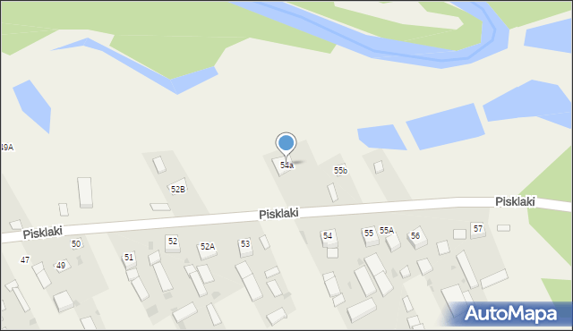 Pisklaki, Pisklaki, 54a, mapa Pisklaki