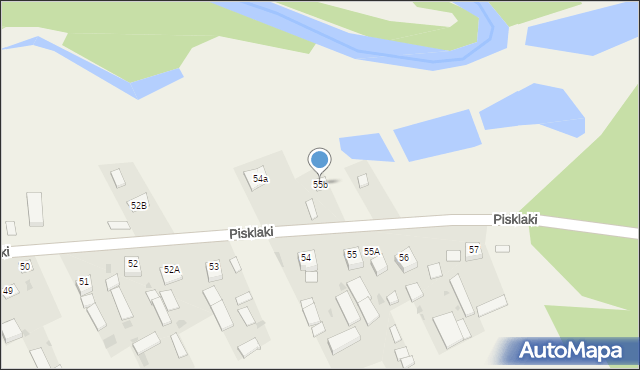 Pisklaki, Pisklaki, 55b, mapa Pisklaki