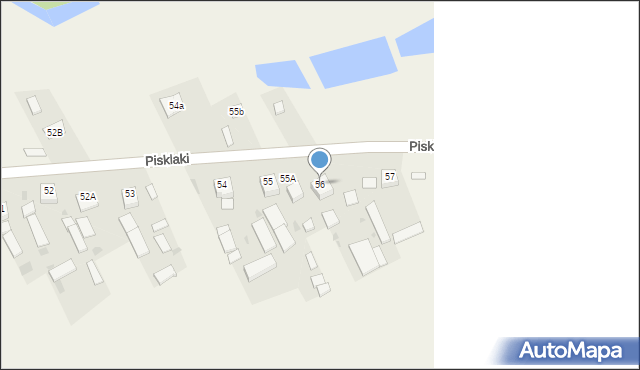 Pisklaki, Pisklaki, 56, mapa Pisklaki