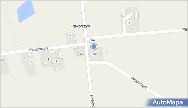 Piskorczyn, Piskorczyn, 2B, mapa Piskorczyn