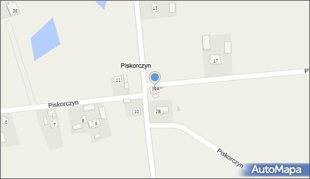 Piskorczyn, Piskorczyn, 39A, mapa Piskorczyn