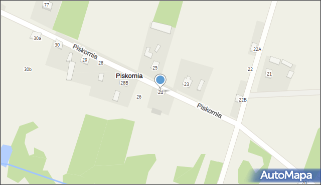 Piskornia, Piskornia, 24, mapa Piskornia