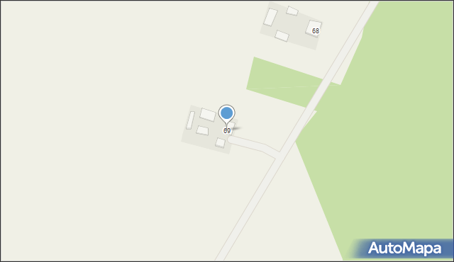 Piskornia, Piskornia, 69, mapa Piskornia