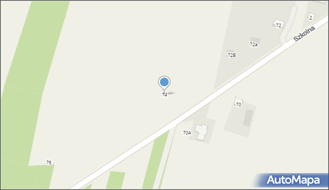 Piskornia, Piskornia, 74, mapa Piskornia