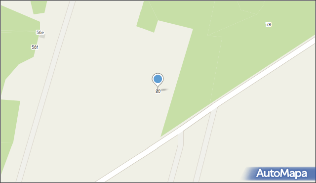 Piskornia, Piskornia, 80, mapa Piskornia