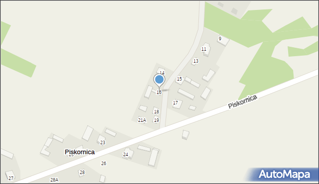 Piskornica, Piskornica, 16, mapa Piskornica