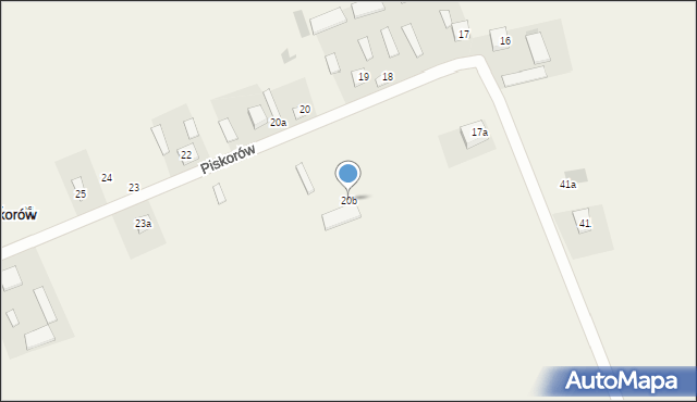 Piskorów, Piskorów, 20b, mapa Piskorów