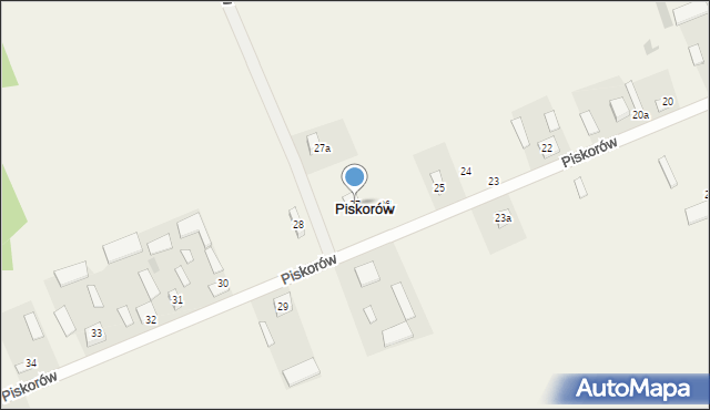 Piskorów, Piskorów, 27, mapa Piskorów