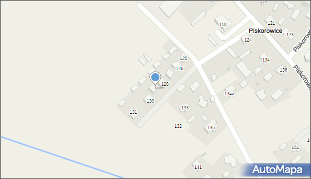 Piskorowice, Piskorowice, 129, mapa Piskorowice