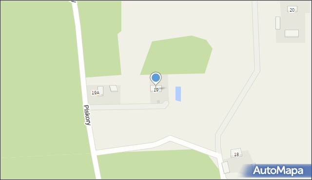 Piskory, Piskory, 19, mapa Piskory