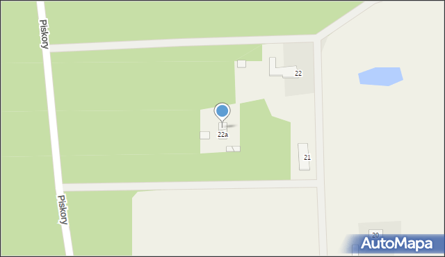Piskory, Piskory, 22b, mapa Piskory