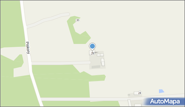 Piskory, Piskory, 29, mapa Piskory