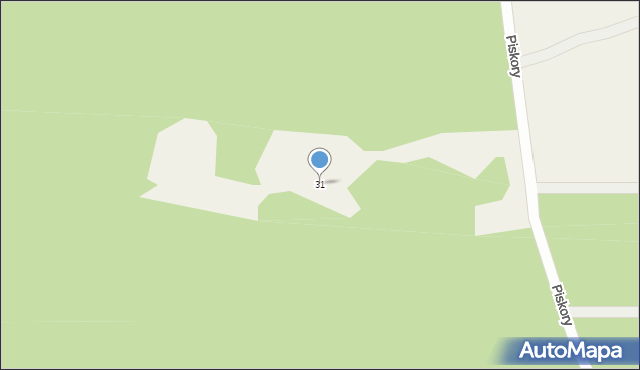 Piskory, Piskory, 31, mapa Piskory