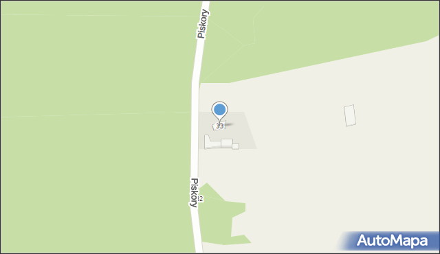 Piskory, Piskory, 33, mapa Piskory