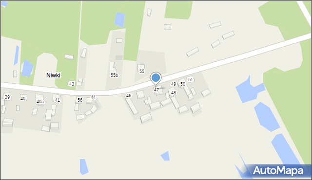 Piskorzeniec, Piskorzeniec, 47, mapa Piskorzeniec