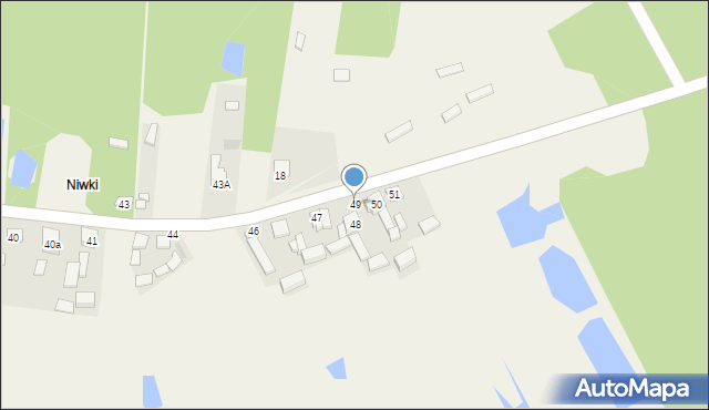 Piskorzeniec, Piskorzeniec, 49, mapa Piskorzeniec