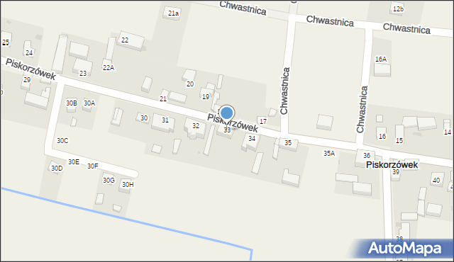 Piskorzówek, Piskorzówek, 33, mapa Piskorzówek