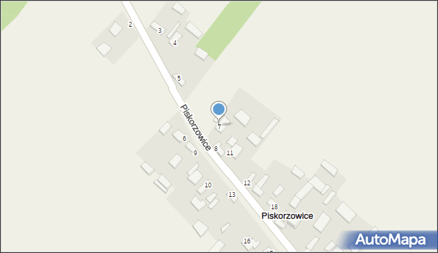Piskorzowice, Piskorzowice, 7, mapa Piskorzowice