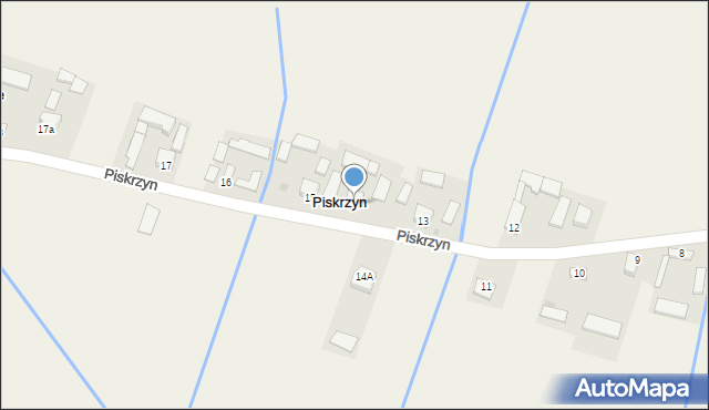 Piskrzyn, Piskrzyn, 14, mapa Piskrzyn