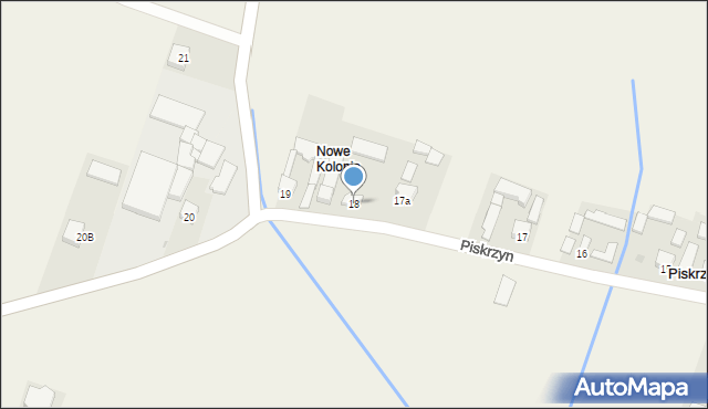 Piskrzyn, Piskrzyn, 18, mapa Piskrzyn