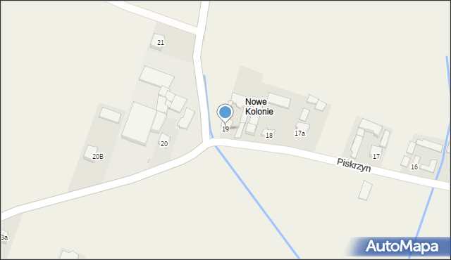 Piskrzyn, Piskrzyn, 19, mapa Piskrzyn