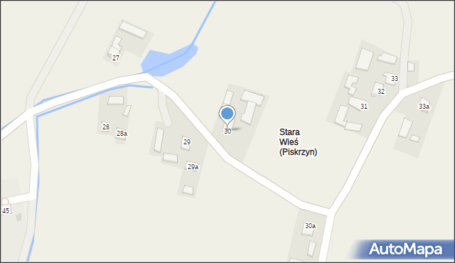Piskrzyn, Piskrzyn, 30, mapa Piskrzyn