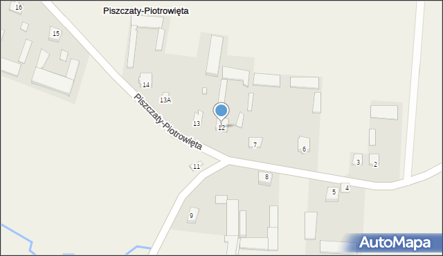 Piszczaty-Piotrowięta, Piszczaty-Piotrowięta, 12, mapa Piszczaty-Piotrowięta