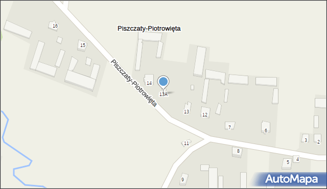 Piszczaty-Piotrowięta, Piszczaty-Piotrowięta, 13A, mapa Piszczaty-Piotrowięta