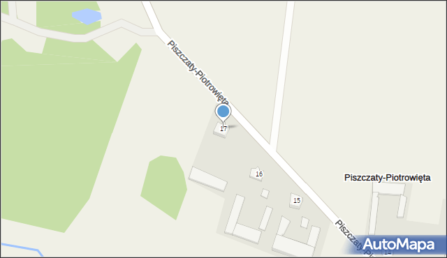 Piszczaty-Piotrowięta, Piszczaty-Piotrowięta, 17, mapa Piszczaty-Piotrowięta