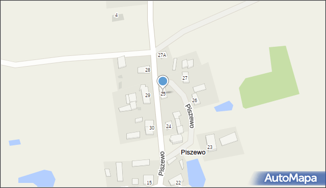 Piszewo, Piszewo, 25, mapa Piszewo