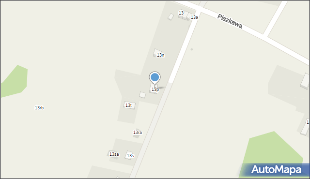 Piszkawa, Piszkawa, 13p, mapa Piszkawa