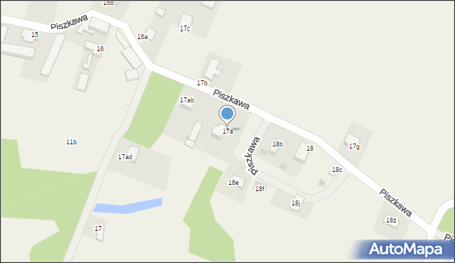 Piszkawa, Piszkawa, 17a, mapa Piszkawa