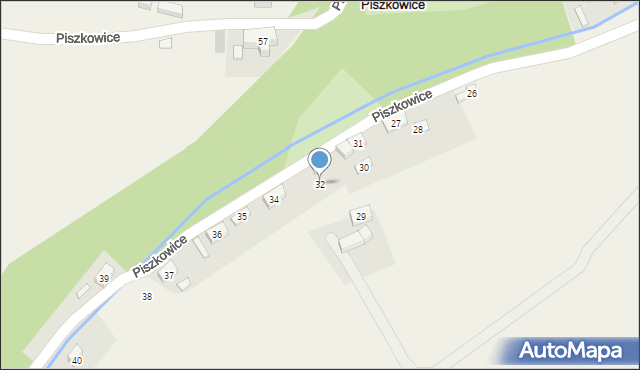 Piszkowice, Piszkowice, 32, mapa Piszkowice