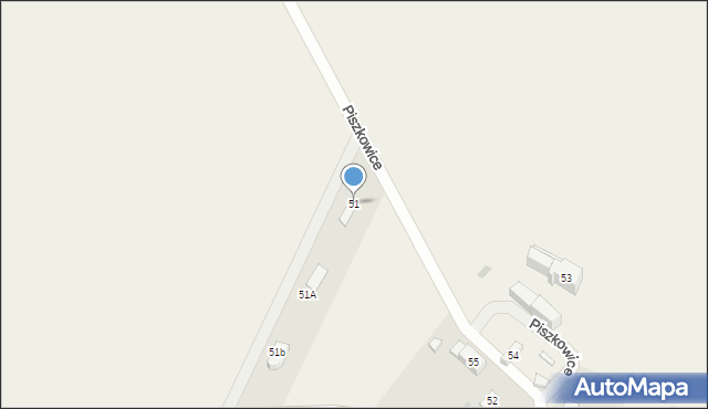 Piszkowice, Piszkowice, 51, mapa Piszkowice